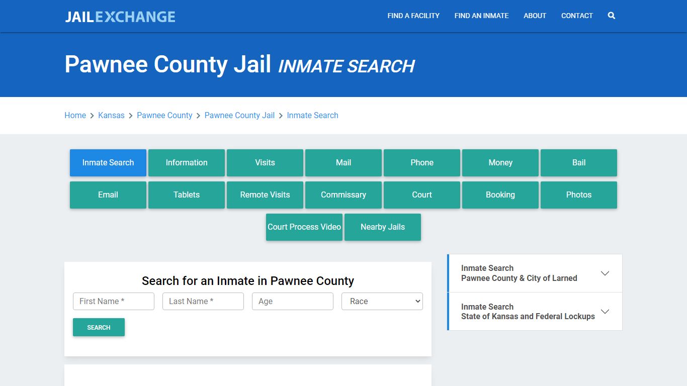 Pawnee County Jail, KS Inmate Search: Roster & Mugshots